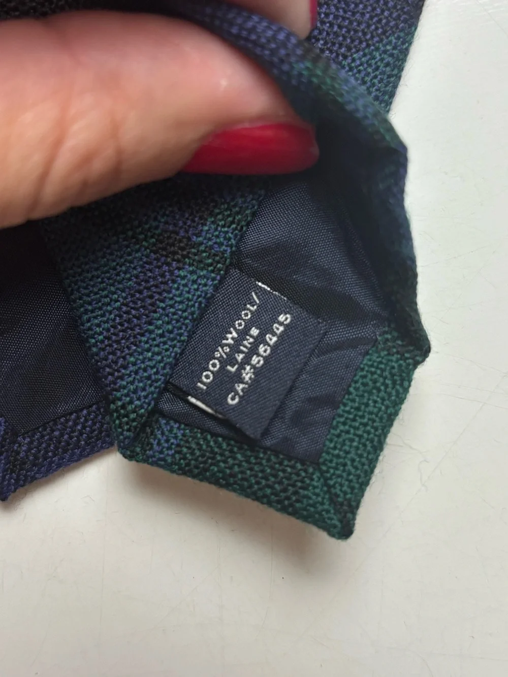 J. Crew Blackwatch Plaid Wool Necktie